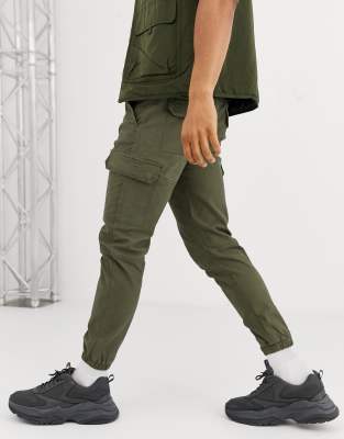 cargo pants and sneakers