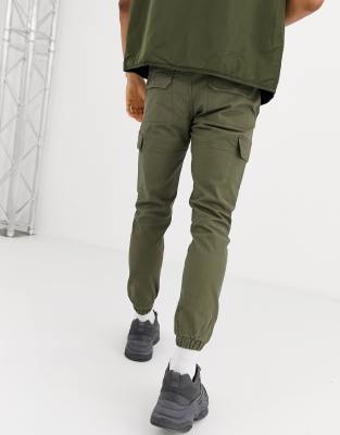 cargo khaki jeans