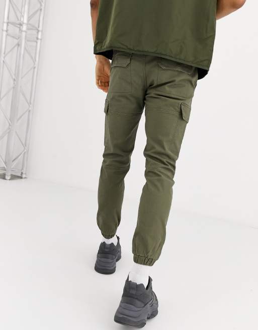 Topman Cargo Pants In Khaki | vlr.eng.br