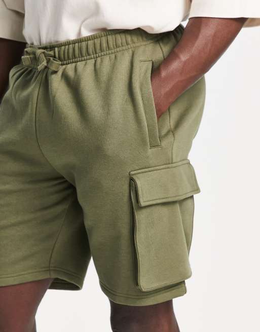 Topman cargo shorts in khaki, 3 of 4