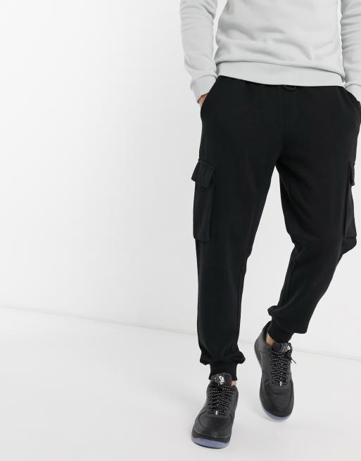 cuffed cargo sweatpants