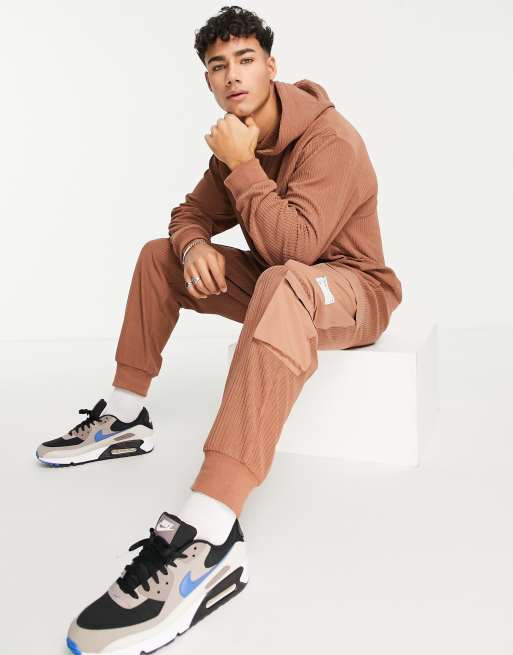 Topman cargo trackies in brown (part of a set)