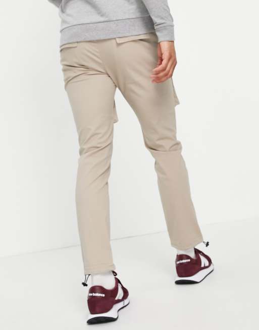 Topman – Cargohose in Stein mit Tasche vorne, 2 von 4