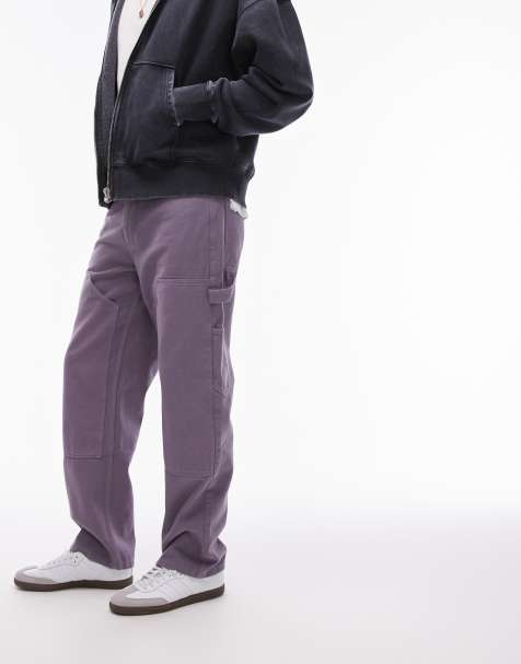 Topman – Carpenter-Hose in Lila mit geradem Schnitt - view 1