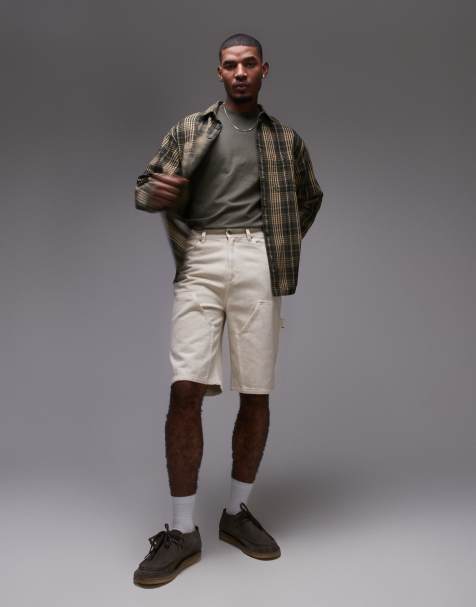 Topman carpenter short in ecru - view 1