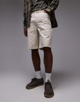 Topman Carpenter Short In Neutral