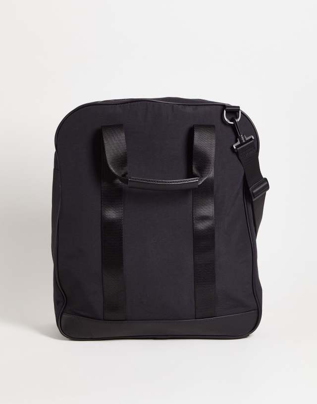 Topman carry all bag with cross body strap in black