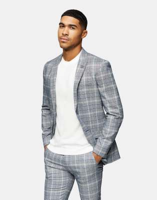 Skinny Single Breasted Suit Jacket