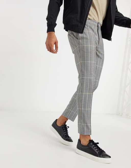 Topman hot sale checkered trousers