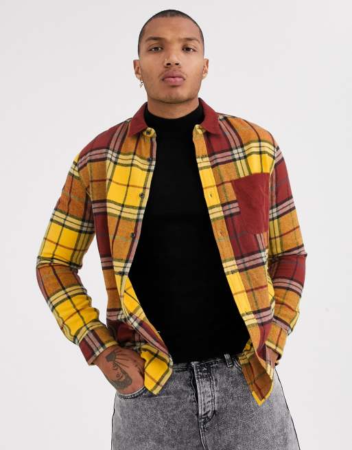 topman checked shirt