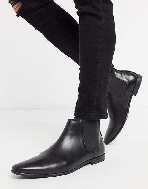 Topman chelsea boot in black | ASOS