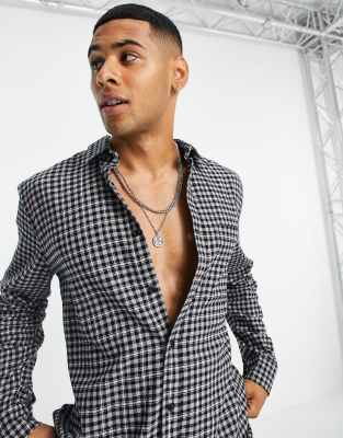 Chemise à Carreaux Topman Demi-manches - Taille M - Occasion Très Bon état - Style Casual