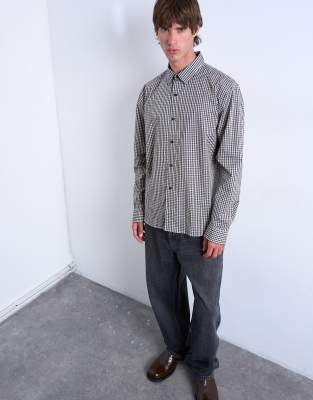 Topman - Chemise oversize à carreaux - Bleu