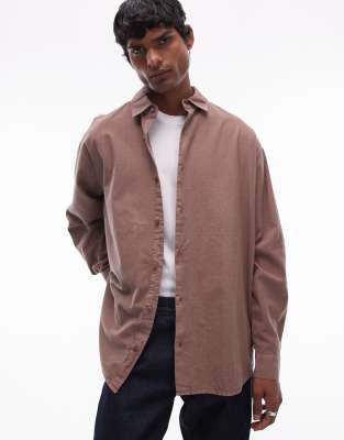 Shape Body En Coton Gris Pierre Délavé À Manches Longues Et Col Ras