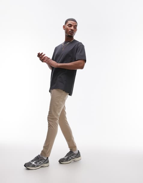 Topman - Chino skinny color pietra - view 1