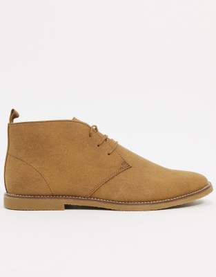 Topman Chukka Boots In Beige In Beige