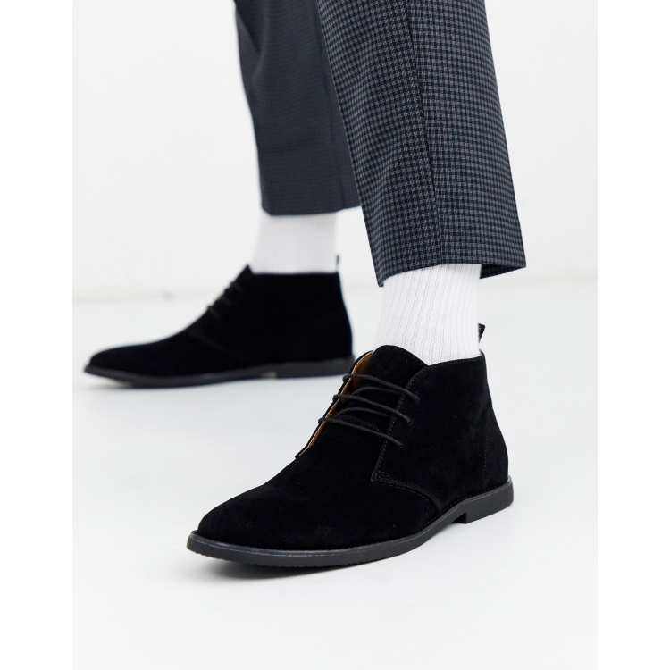 Topman Chukka Stiefel in Schwarz