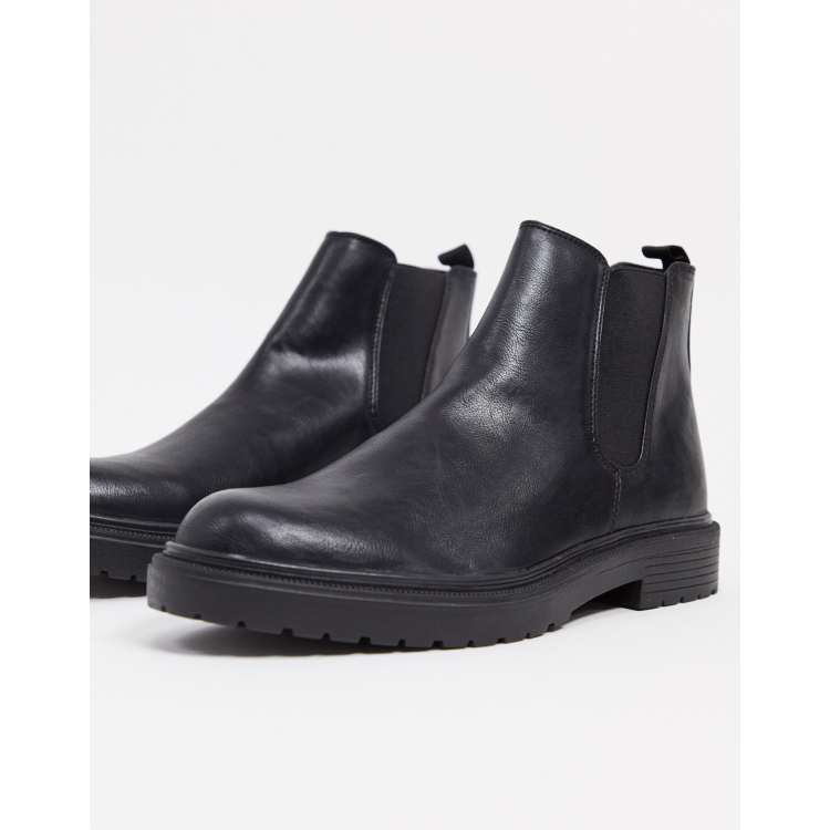 Topman black 2024 chelsea boots