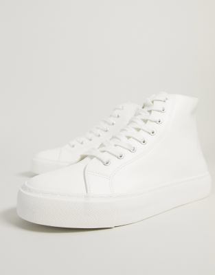 white high top trainers