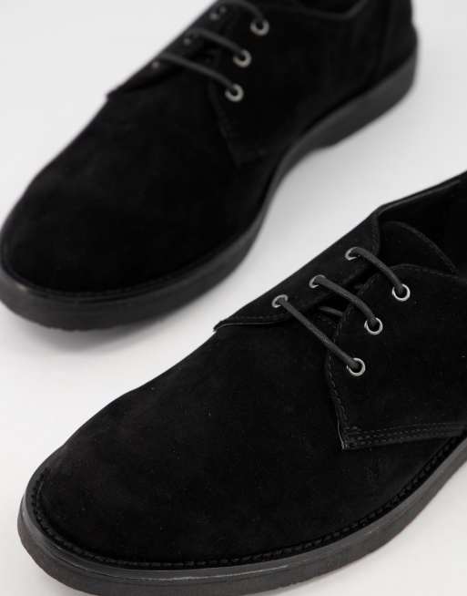 Asos black 2024 suede shoes