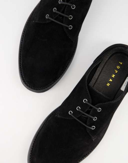 Asos black 2024 suede shoes