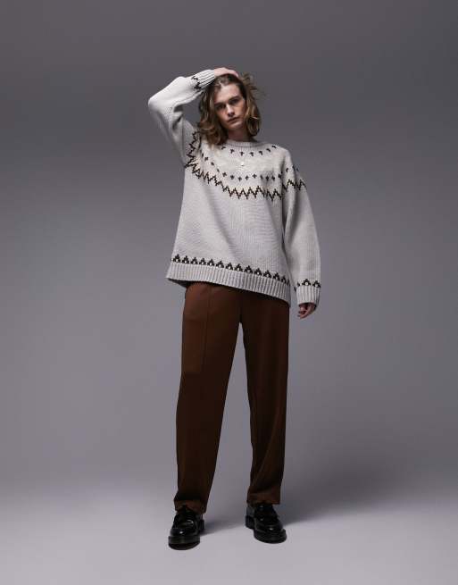 Grey fair deals isle jumper