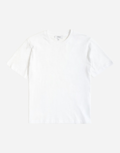 Model wearing Classic fit crop t-shirt in white