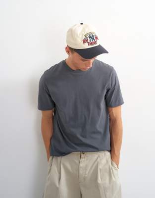 Topman Classic Fit Distressed Raw Hem T-shirt In Multi