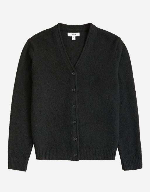 Topman classic fit gebreid vest met geborstelde afwerking in zwart, 6 van 7
