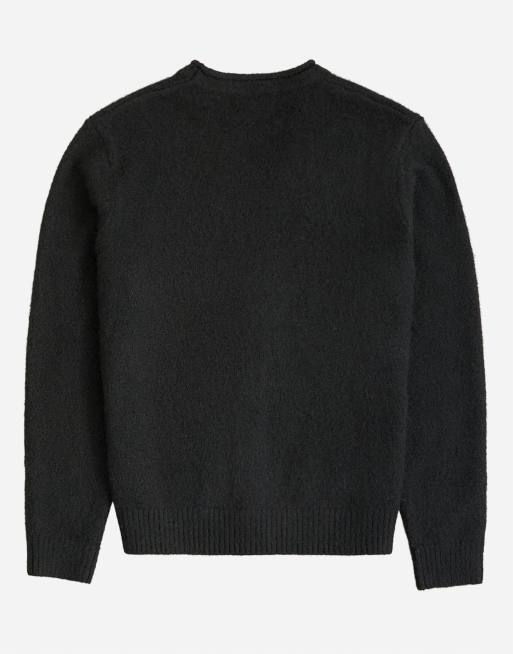 Topman classic fit gebreid vest met geborstelde afwerking in zwart, 7 van 7