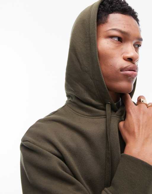 Topman best sale khaki hoodie