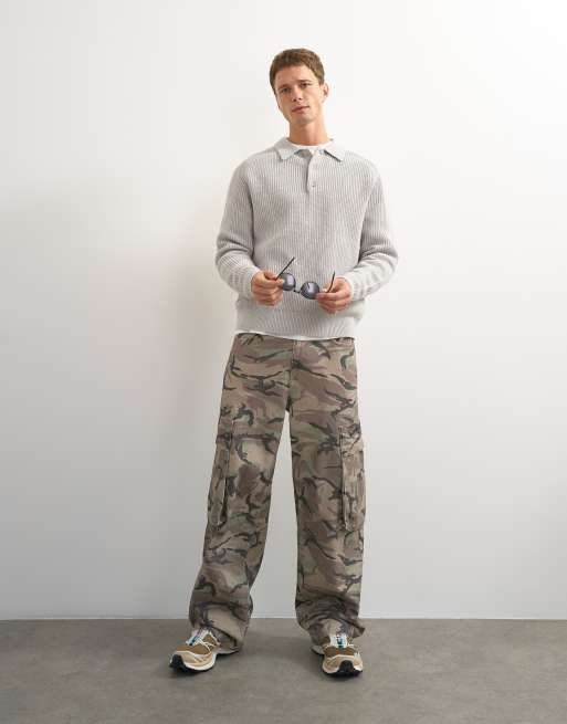 Topman classic fit knit polo shirt in gray, 2 of 5