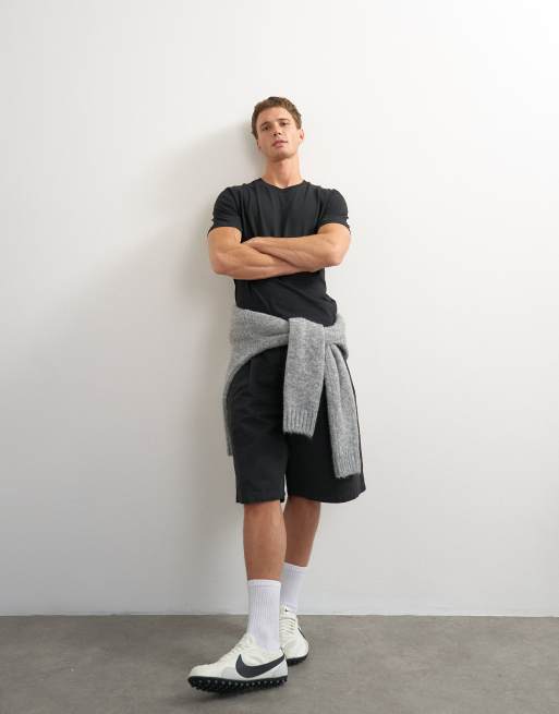 Topman classic fit kort t-shirt i svart, 5 av 5