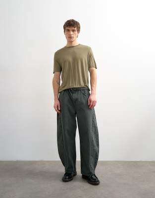 Topman Classic Fit Sheer T-shirt In Green