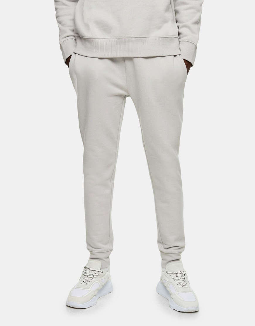 Topman Classic Fit Sweatpants In Gray-grey