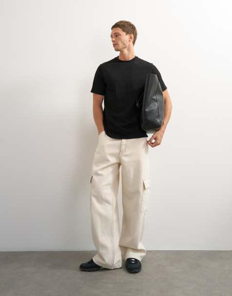 Topman classic fit t-shirt in black - view 1