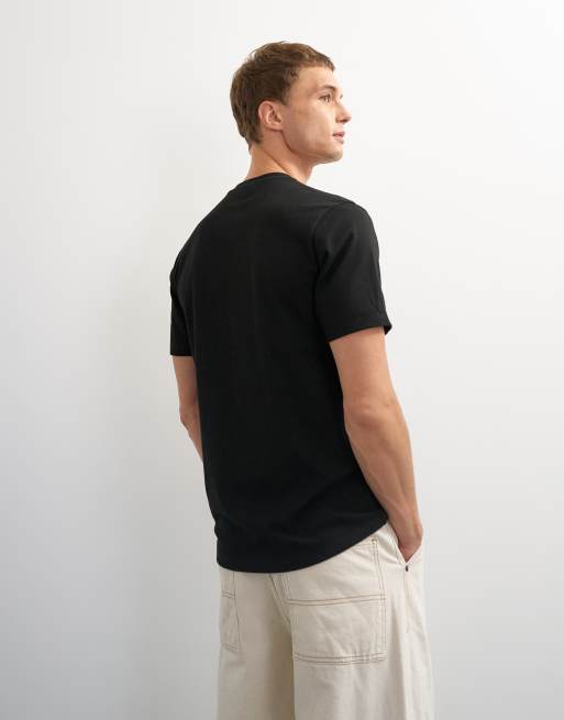 Topman classic fit t-shirt in black, 4 of 7