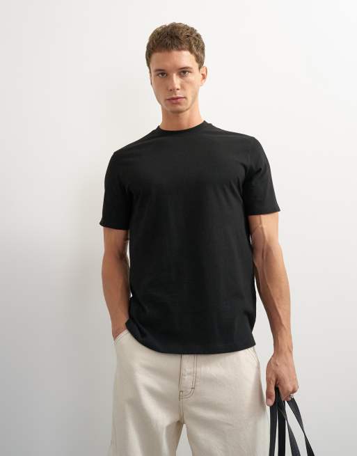 Topman classic fit t-shirt in black, 5 of 7