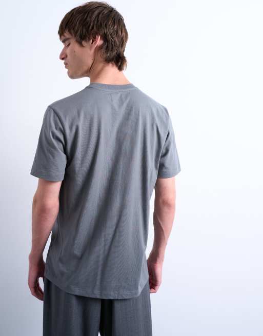 Topman classic fit t-shirt in gray, 4 of 5