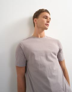 Model wearing Classic fit t-shirt in grey