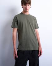 Topman classic fit t-shirt in khaki