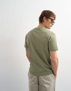 Model wearing Classic fit t-shirt in khaki