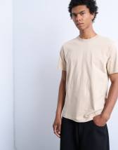 Topman classic fit t-shirt in stone