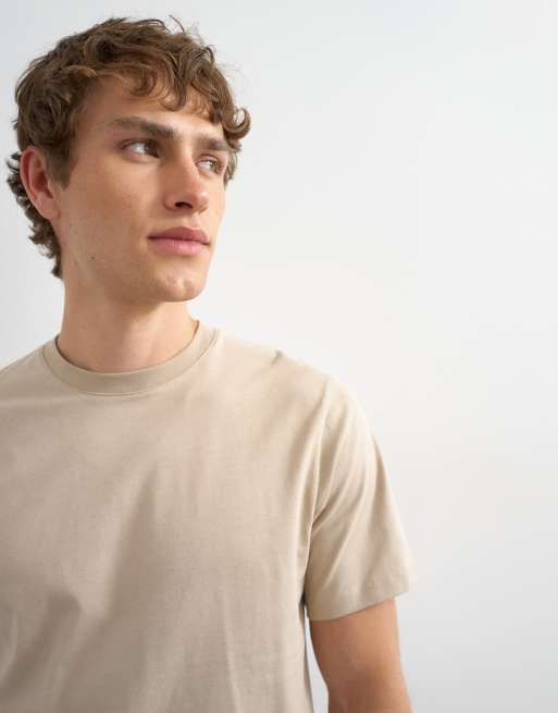 Topman classic fit T-shirt in stone, 2 of 5