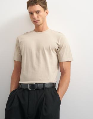 Topman Classic Fit T-shirt In Neutral