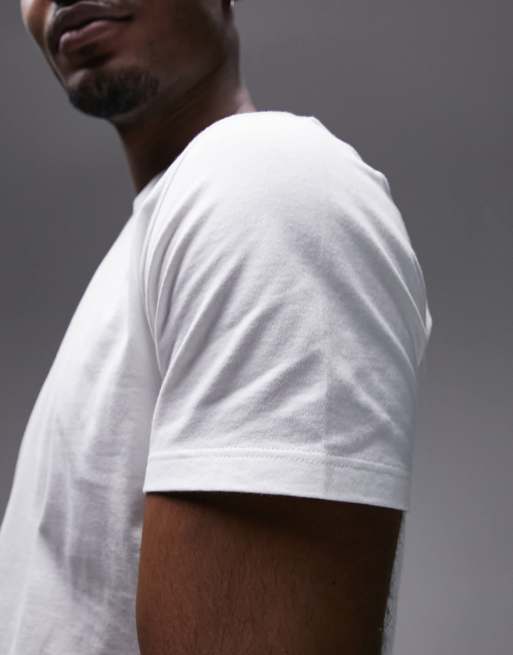Topman classic fit t-shirt in white, 2 of 4