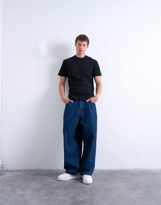 Topman classic fit t-shirt with Je t'aime embroidery in black, 2 of 5