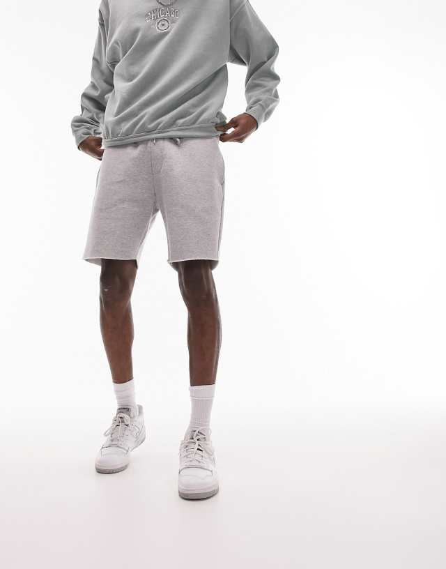 Topman classic short in gray heather