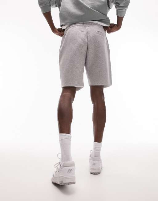 Topman classic shorts in grey marl, 4 of 4