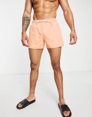 Topman classic swim shorts in orange - ASOS Price Checker